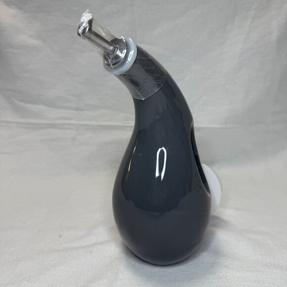 Rachael Ray 24oz Stoneware EVOO Dispenser Bottle Dark Gray NWT - Picture 3 of 6